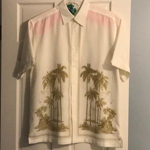 Centro Button Down Caribbean shirt Large